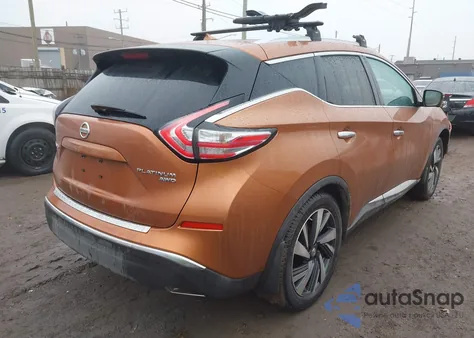 2015 Nissan Murano Platinum из США, поврежденный, VIN 5N1AZ2MH2FN278234